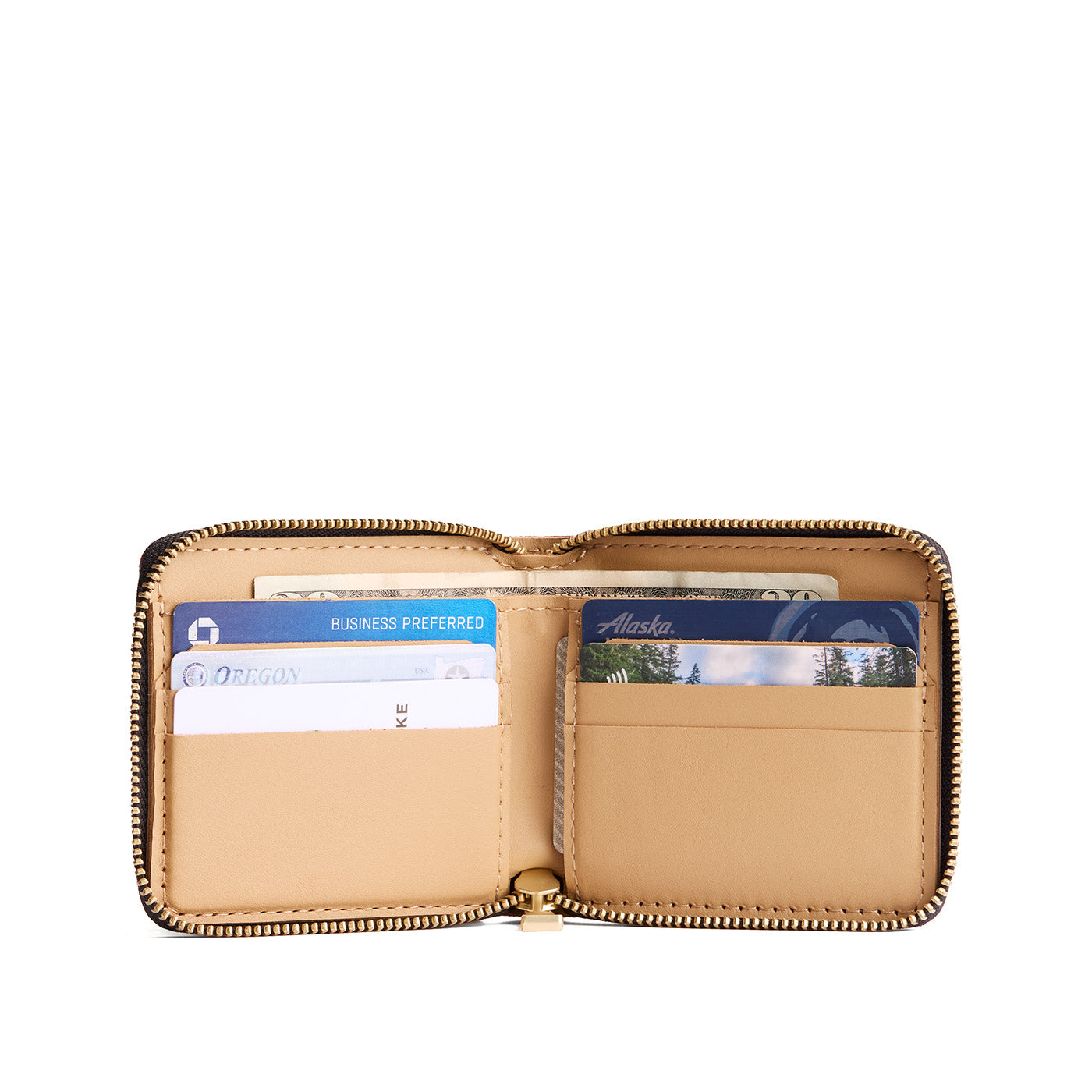 Small Zipper Bifold Wallet - Image 19